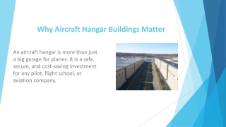 Aircraft Hangar Design & Build
