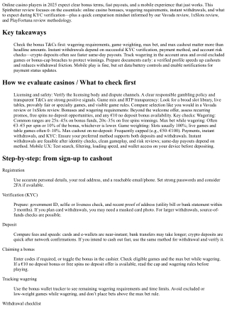 Spinbetter Review: Bonuses, Wagering Requirements, and Instant Withdrawal Perfor