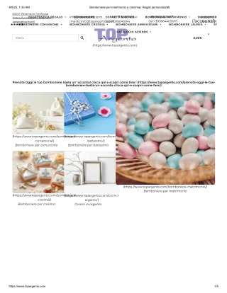 Bomboniere per matrimonio e cresima | Regali personalizzati