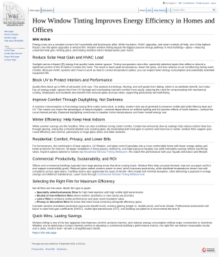 How Window Tinting Improves Energy Efficiency in Homes and Offices