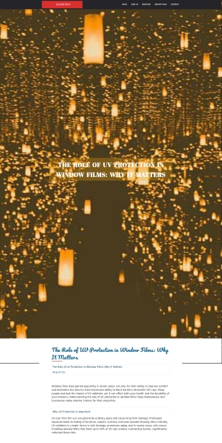 The Role of UV Protection in Window Films Why It Matters