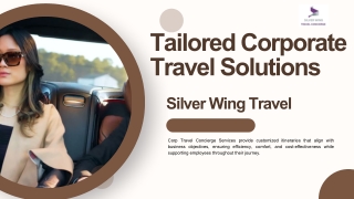 Stress-Free Corporate Travel Concierge by silverwingtravel