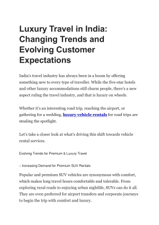 Luxury Travel in India - Krish