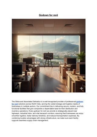 Sikka and Associates (Godown for rent)