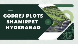 Premium Residential Land at Godrej Plots Hyderabad