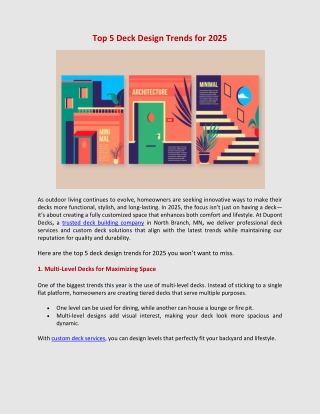 Top 5 Deck Design Trends for 2025