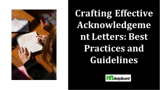 Acknowledgement Letter Sample