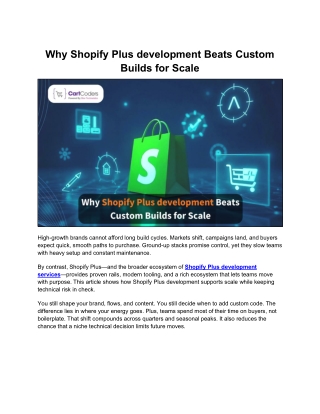 Detailed Guide to Shopify Plus Development for Scale