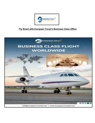 European Travel _ Best Business Class Flight Deals