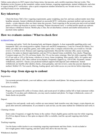 Spinbetter Review: Bonuses, Wagering Requirements, and Instant Withdrawal Perfor