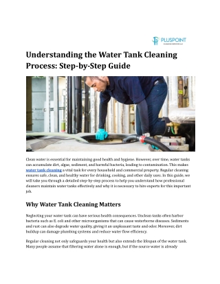 Understanding the Water Tank Cleaning Process_ Step-by-Step Guide