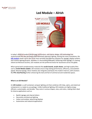 Led Module – Alrish