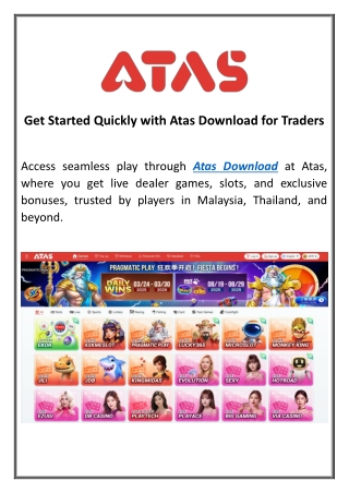 Get Started Quickly with Atas Download for Traders