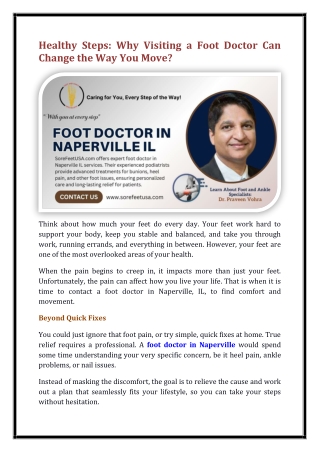 foot doctor in Naperville, IL