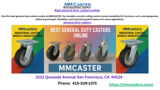 Best general duty casters online