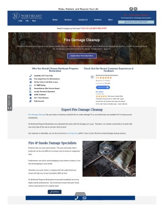Northeast Fire Damage Repair