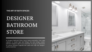 DESIGNER BATHROOM STORE