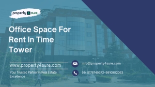Time Tower Gurgaon Office Space for Rent – Modern & Flexible Workspaces
