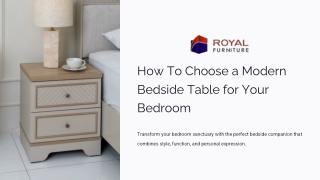 How To Choose a Modern Bedside Table for Your Bedroom