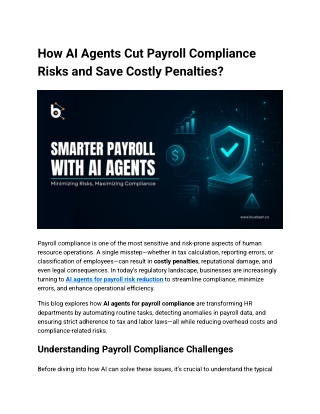 AI Agents for Payroll Risk Reduction | Bluebash