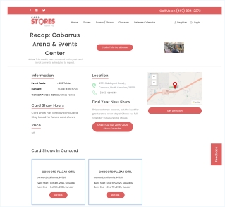 Cabarrus Arena Card Show 2025 | Concord, NC Sports Card & Collectibles Event