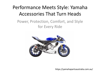 Performance Meets Style Yamaha Accessories That Turn Heads