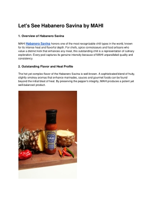 Let's See Habanero Savina by MAHI