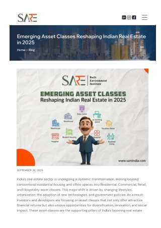 Emerging Asset Classes Reshaping Indian Real Estate in 2025