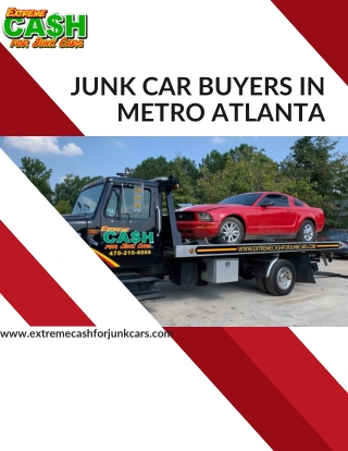 Get Cash Fast with Junk Car Buyers in Metro Atlanta Now