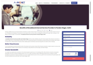 Connect Faster with Top Internet Service Providers in Pandav Nagar
