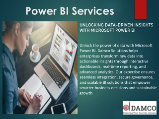 Make Data-Driven Decisions with Power BI Consulting Services