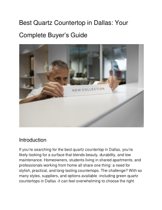 best-quartz-countertop-in-dallas-your-complete-buyer’s-guide