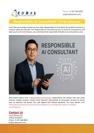 Responsible AI Consultant- Coral eSecure