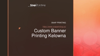 Custom Banner Printing Kelowna