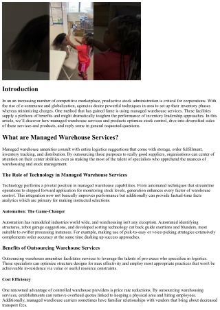 How Inventory Control Services Optimize Inventory Management