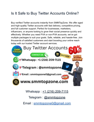 Buy Twitter Accounts