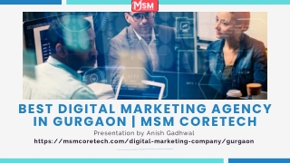 Best Digital Marketing Agency in Gurgaon | MSM CoreTech