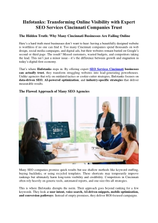 SEO Services Cincinnati​