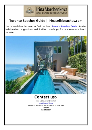 Toronto Beaches Guide | Irinasellsbeaches.com