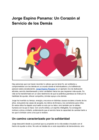 Jorge Espino Panama_ Un Corazón al Servicio de los Demás