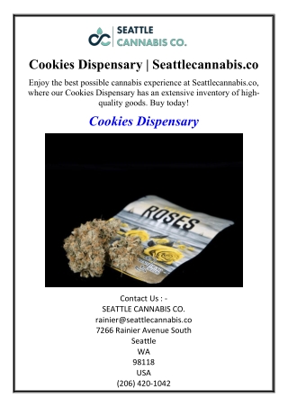 Cookies Dispensary | Seattlecannabis.co