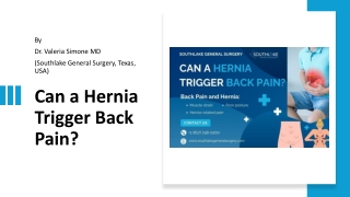 Can a Hernia Trigger Back Pain