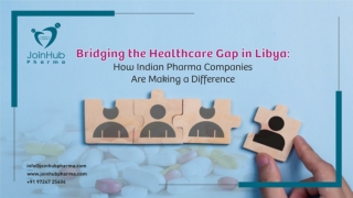 Bridging Healthcare Gap in Libya: Indian Pharma Companies Make Difference