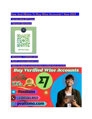 How And Where To Buy Wise Accounts_ New 2025 ...