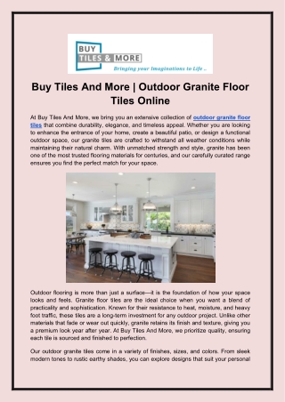 Buy Tiles And More Outdoor Granite Floor Tiles Online