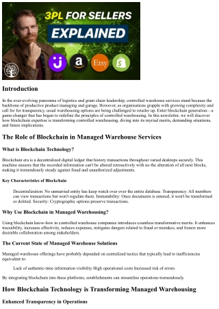 How Blockchain Technology is Transforming Controlled Storage