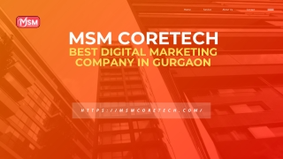 MSM CoreTech | Best Digital Marketing Company in Gurgaon