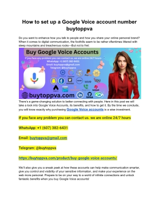 How to set up a Google Voice account number buytoppva