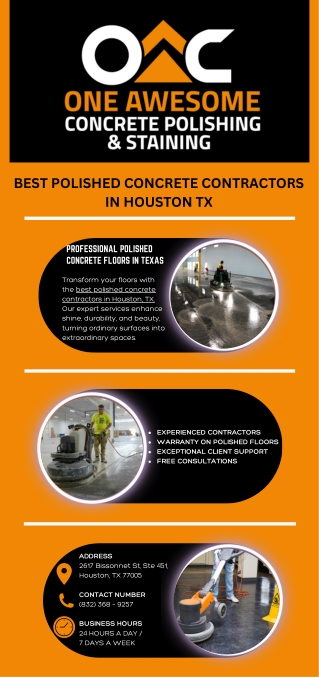 best polished concrete contractors in Houston TX