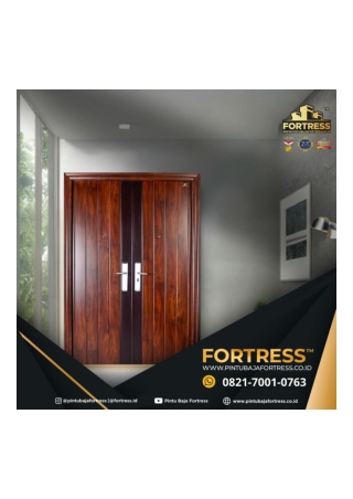 BERKUALITAS..!! WA 0821 7001 0763 (FORTRESS) Pintu Baja Warna Hitam Di Pegununga